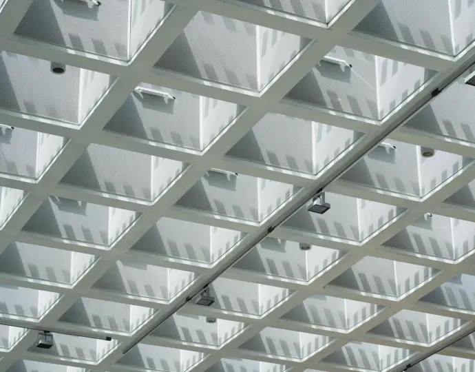 Overhead lighting grid