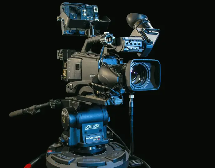 Cameras placed on pedestals